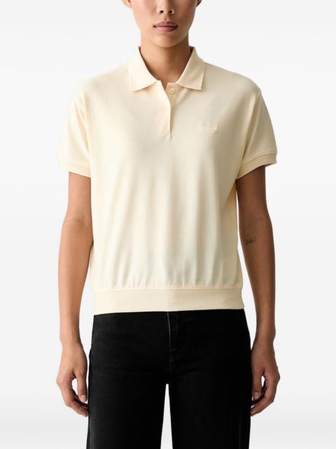 adidas logo-embroidered piqué polo shirt