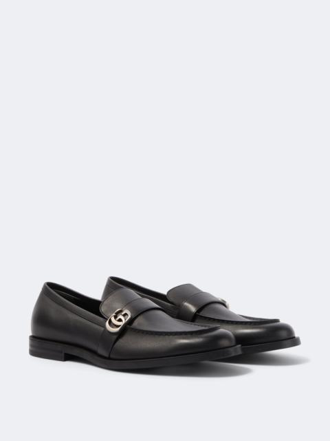 GUCCI Double G leather loafers