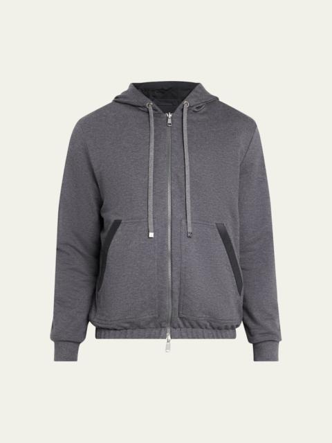 Moncler Men's Reversible Fleece Zip Hoodie