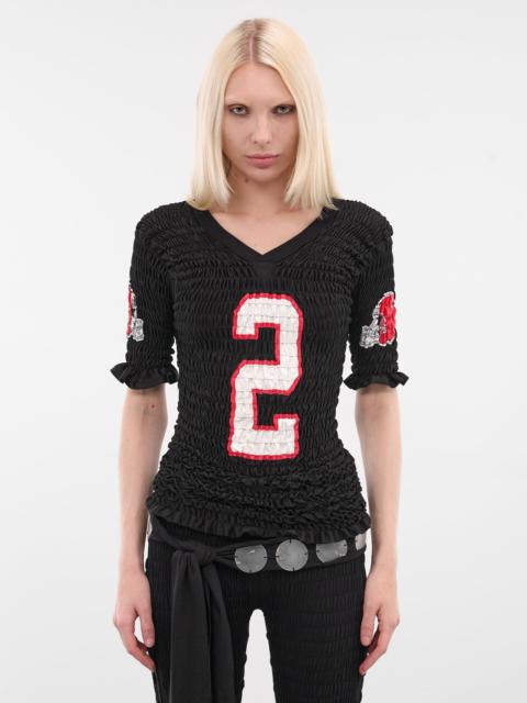 CONNER IVES Shirred Football Jersey Top