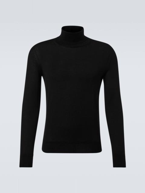 Cashmere and silk turtleneck sweater