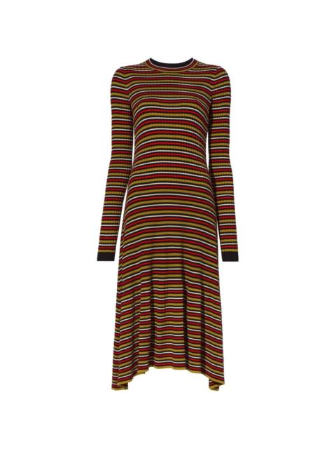 striped knitted dress