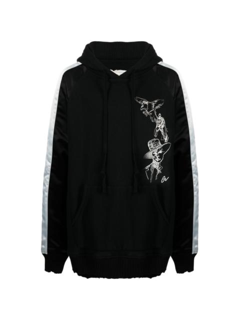 Greg Lauren Souvenir embroidered hoodie