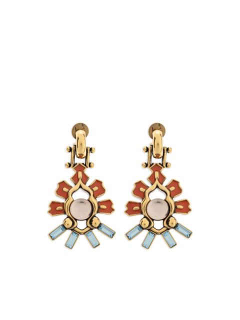 Etro floral drop earrings