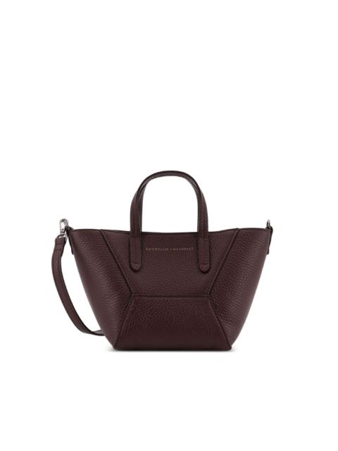 Brunello Cucinelli BC Duo textured top handle shoulder bag