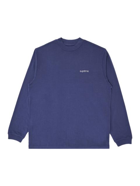Supreme Mock Neck L／S Top Navy S Supreme Supreme Mock Neck Long-Sleeve Top 'Navy' | REVERSIBLE