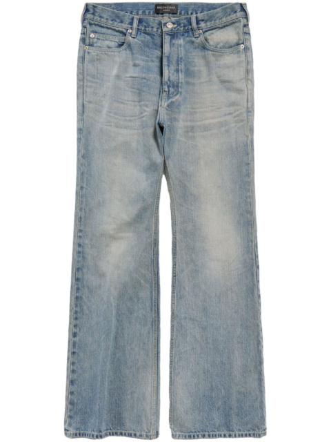 BALENCIAGA mid-wash flared jeans