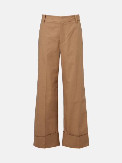 FRAME Cuffed Slim Palazzo wide-leg pants