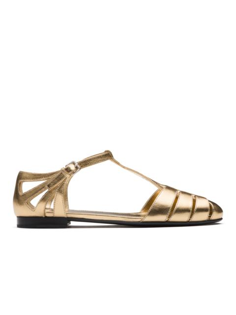 Church's Rainbow
Metallic Nappa Leather T-Bar Sandal Light gold