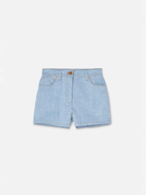 VERSACE I Ventagli Denim Shorts