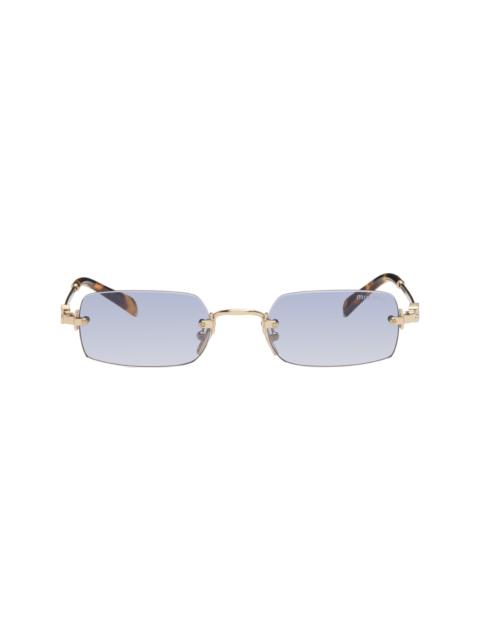 Miu Miu Gold 'Miu Miu Eyewear Collection' Sunglasses