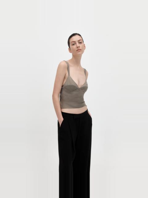 ST. AGNI Peignoir Camisole - Castor Grey
