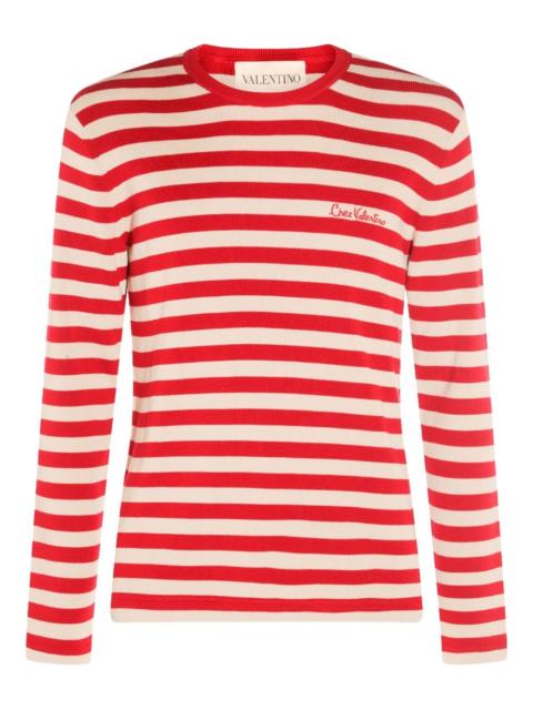 Valentino striped wool T-shirt