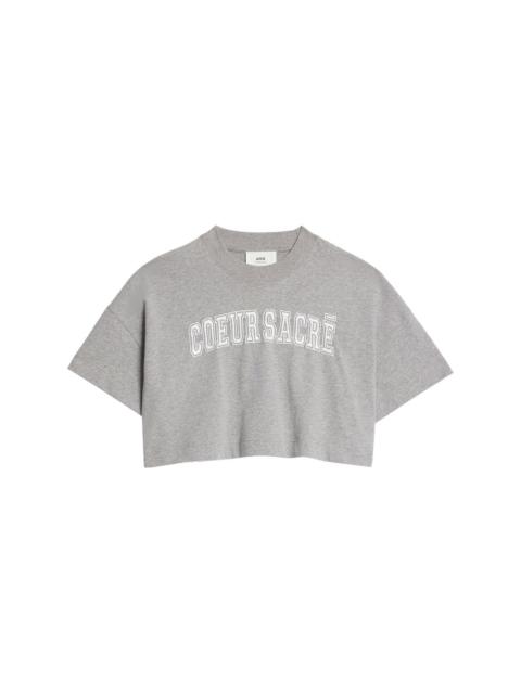 Couer Sacré cropped cotton T-shirt
