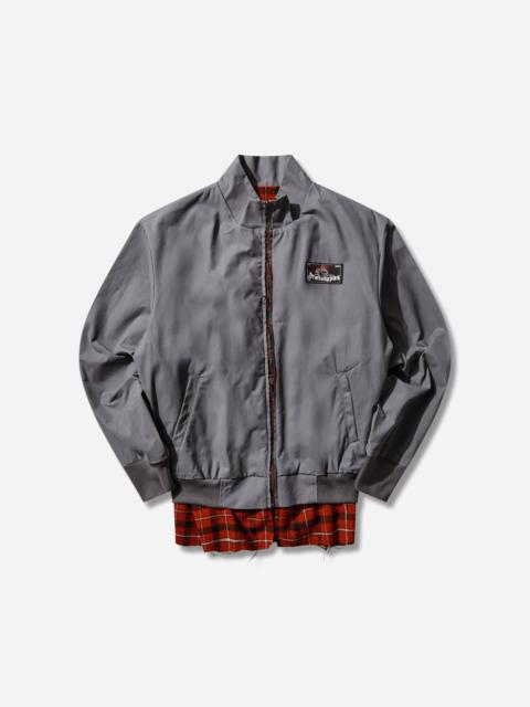 prototypes Waxed Harrington Jacket Grey