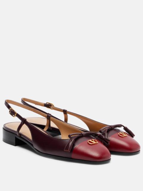 Valentino Valet Du Roi leather ballet flats