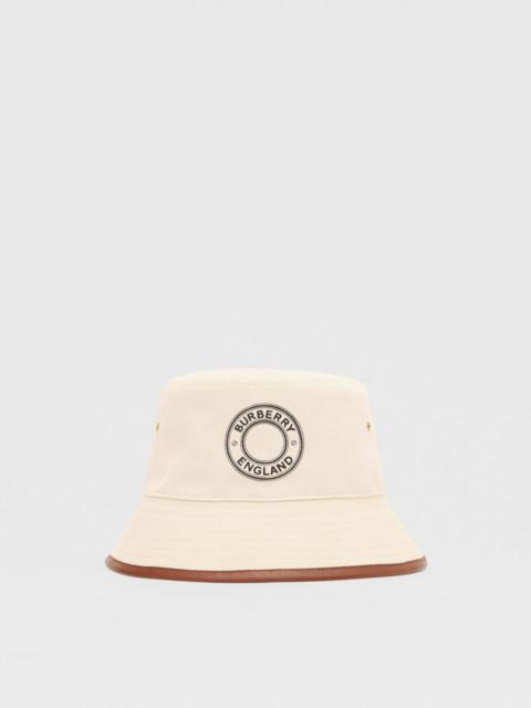 Burberry Logo Graphic Cotton Canvas Bucket Hat