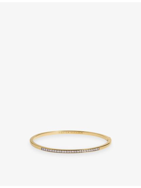 MONICA VINADER Essential 18ct Gold Vermeil Plated Sterling Silver and Lab-Grown Diamond Bangle