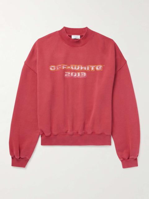 Off-White Digit Bacchus Printed Cotton-Jersey Sweatshirt