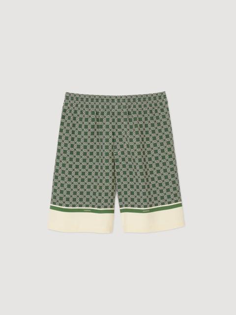 Sandro PATTERNED FLOWY BERMUDA SHORTS