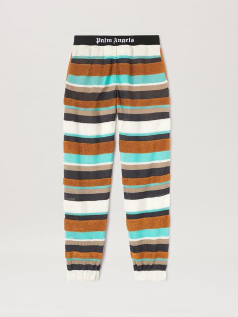 Palm Angels Lurex Stripes Knit Logo Pants