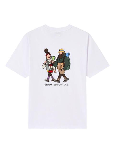 New Balance New Balance x JHI Classic Graphic Printed T-Shirt 'White Multi' NEA6J053-WT