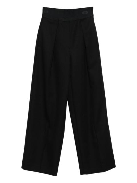 Sandro pleated-front trousers