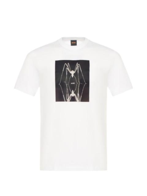 BOSS graphic-print crew-neck T-shirt