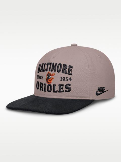 Nike Baltimore Orioles Cooperstown Pro Men's Nike MLB A-Frame Adjustable Hat