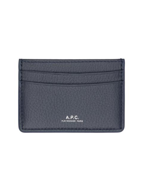 A.P.C. Navy André Card Holder
