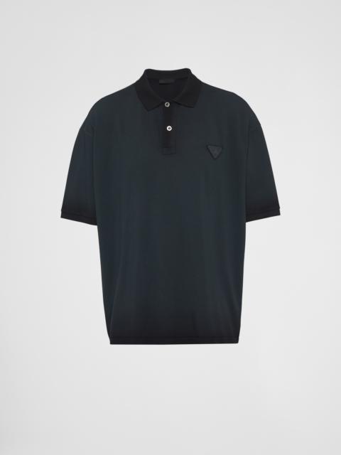 Prada superfine wool polo shirt - Black