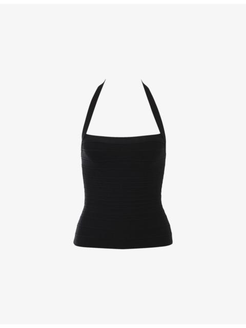House of CB The Silhouette Halterneck Bandage Woven Top