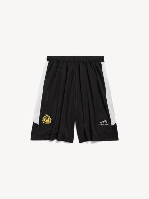 BALENCIAGA Men's Soccer Baggy Shorts in Black