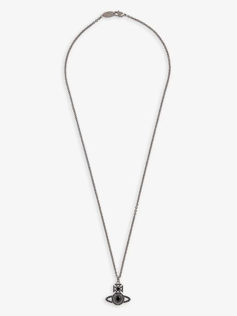 Vivienne Westwood Norabelle brass and cubic zirconia necklace