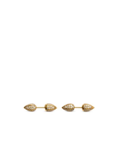 Burberry Small Spear pavé-set earrings