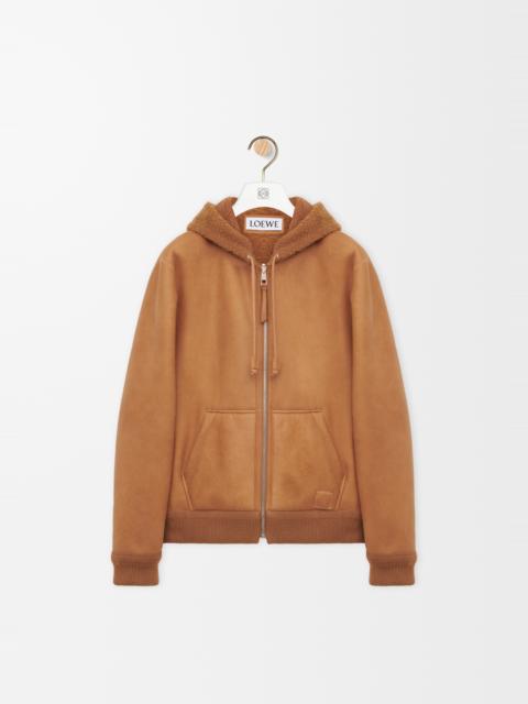 Loewe Hooded jacket in shearling