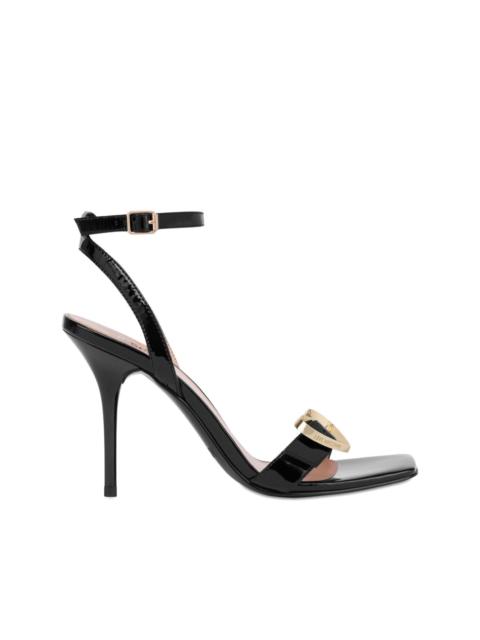 Moschino heart buckle sandals