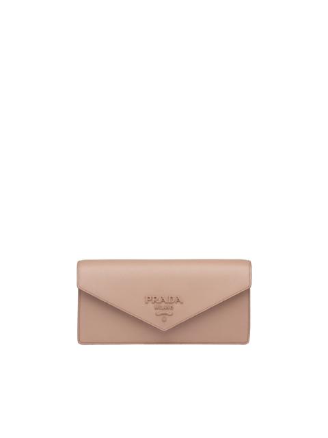 Prada Prada Monochrome Saffiano leather clutch