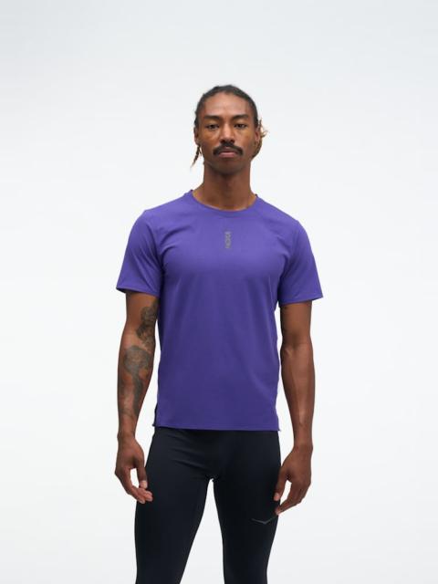 HOKA Men's EveryRun Short Sleeve Shirt in Cosmic Purple