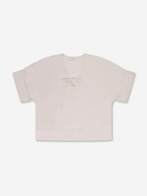 SLOWEAR Wide fit linen shirt