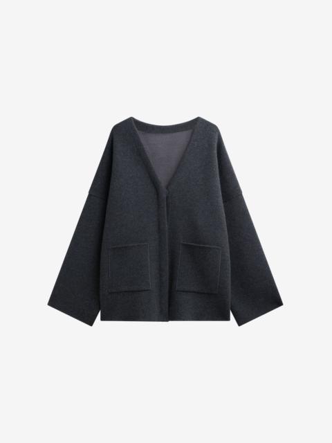 The Frankie Shop Tynset Oversized Cardigan - Charcoal