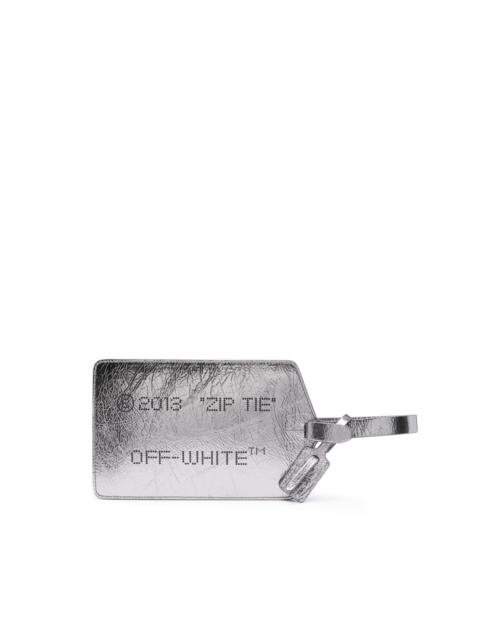 Off-White medium Zip Tie card case