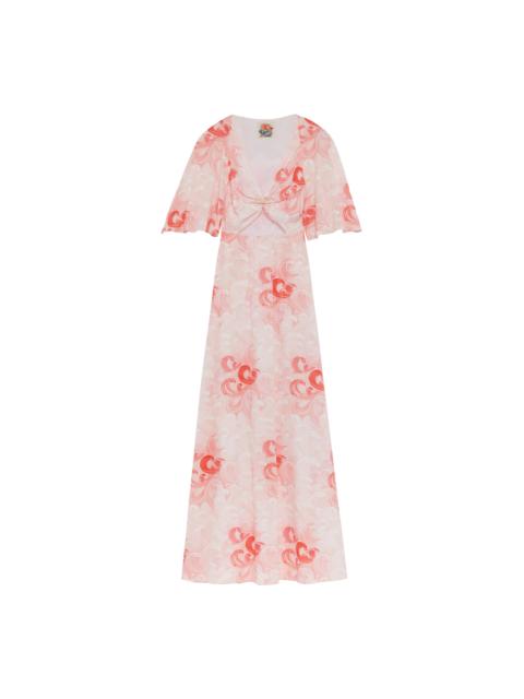 Long dress Ballerina - Printed poplin