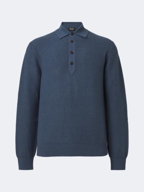 ZEGNA Cashmere polo sweater