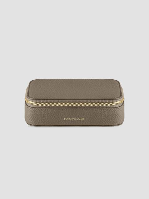 MAISON de SABRÉ Women's Leather Jewelry Case - Cashmere Clay