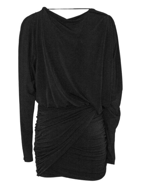 THE ANDAMANE draped V-neck mini dress