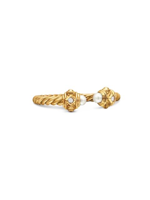 DAVID YURMAN Women's Renaissance Open Ring in 18K Gold With Gemstones - Pearl