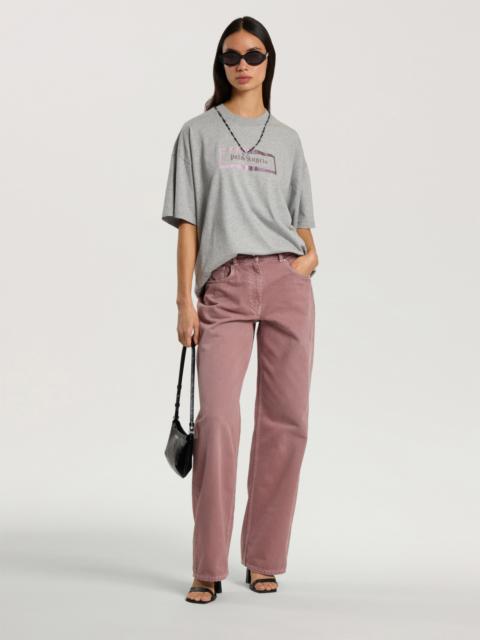 Palm Angels Studded Box Logo Loose T-Shirt
