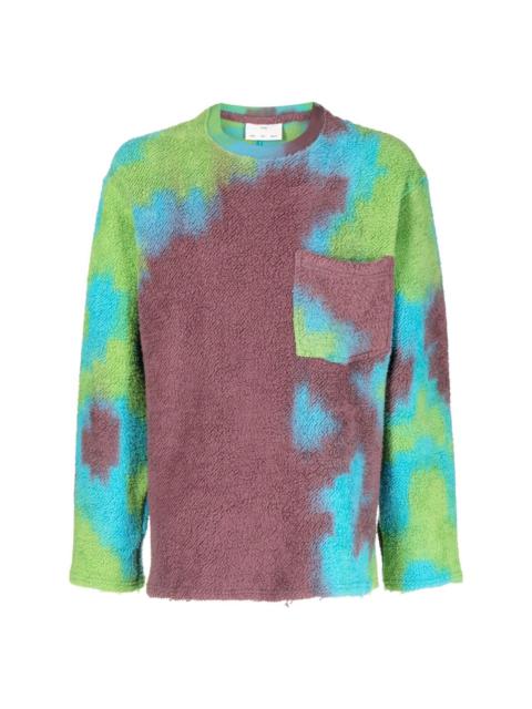 abstract-pattern print jumper