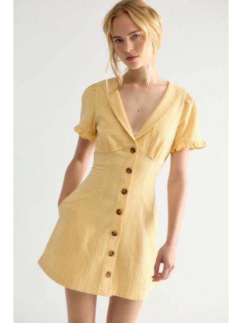 FREE PEOPLE Corrine Button Down Mini Dress